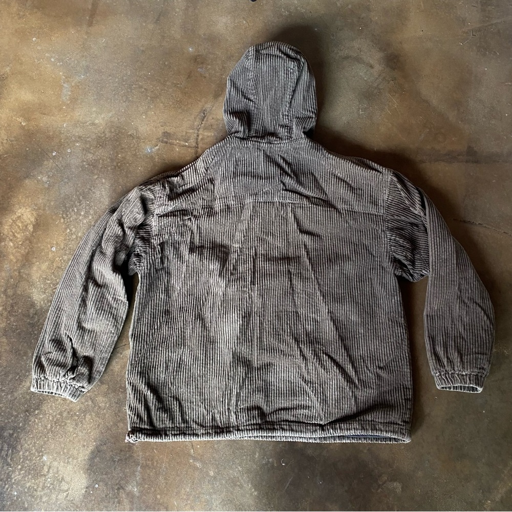 GAP Brown Corduroy Hooded Pullover Jacket - Picture 2 of 12